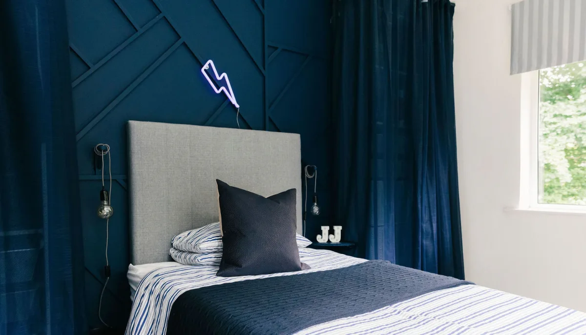 Deep Indigo boy’s bedroom