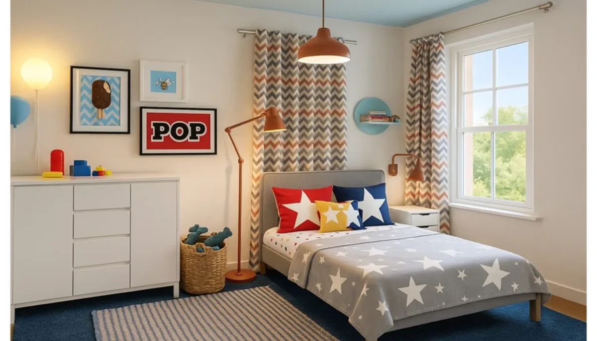 The Retro Pop-Art inspired kid’s bedroom